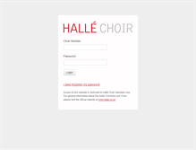 Tablet Screenshot of hallechoir.org.uk